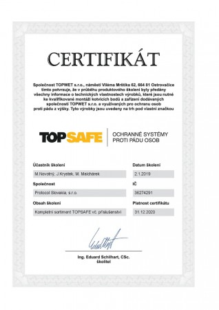 TOPSAFE - záchytné systémy